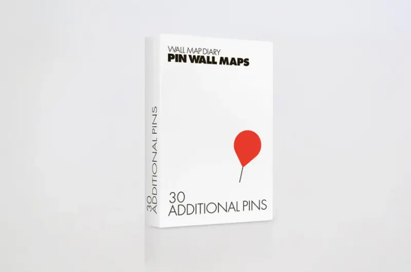 Pin aggiuntivi per Pin Maps Rossi 30pz