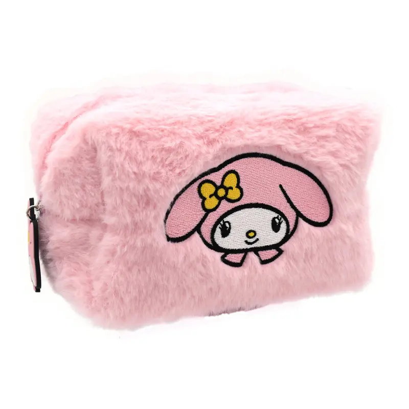 Pochette My Melody in Peluche con Ciondolo - Beauty Case e Porta Trucchi