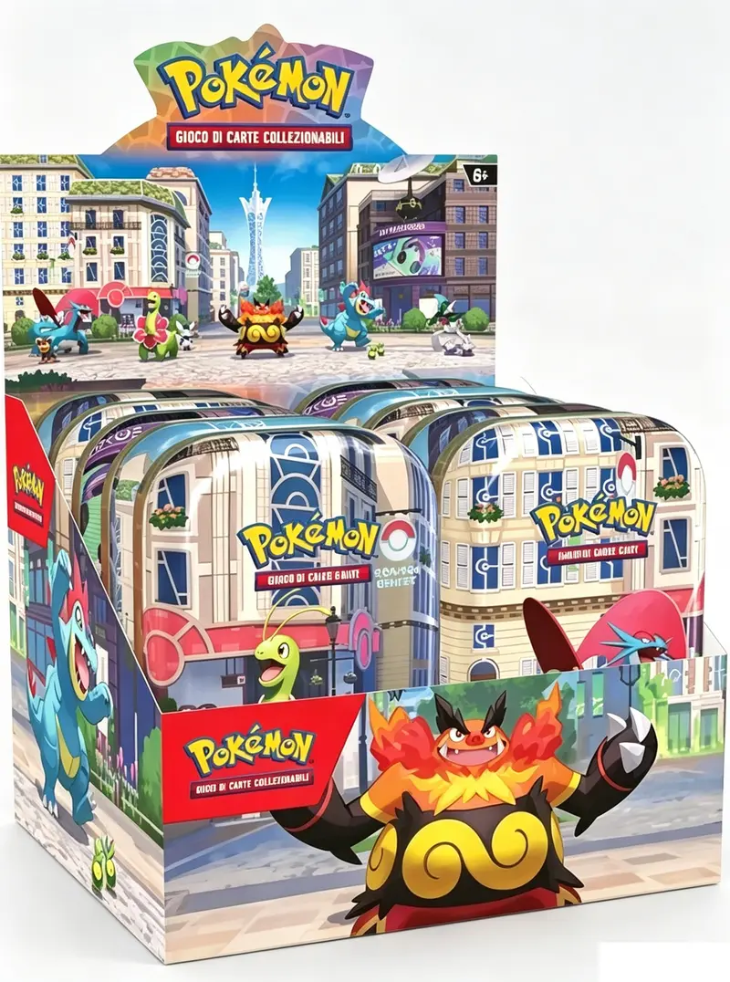 Pokemon Luminopoli Mini Tin Display da 10 Tin ITALIANO Sealed NEW