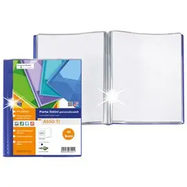 Porta Listini Sei Asso TI Personlizzabili 15x21 40 buste d.so Blu