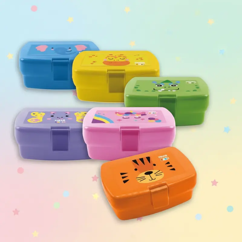 Porta merenda Bambini con Chiusura Ermetica – Tinta Unita Kids