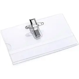 Porta Pass Pvc semirigido con spilla 91x64 50 pz.