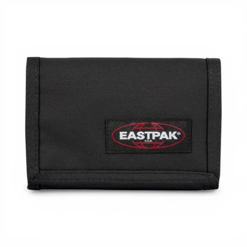 Portafoglio Eastpak Crew nero con chiusura strap
