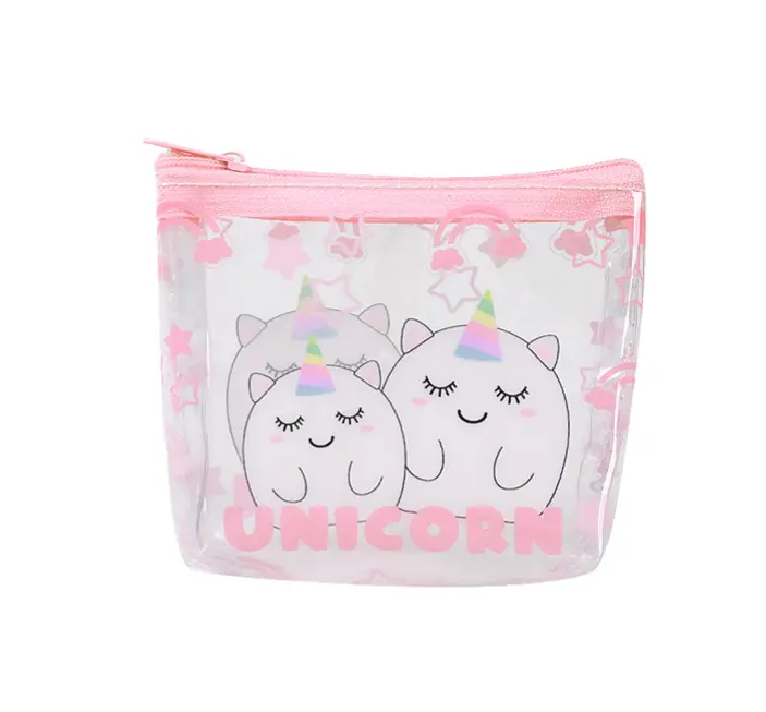 Portamonete Trasparente PVC UNICORNO