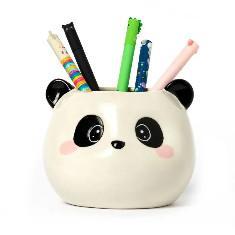 Portapenne in Ceramica - Desk Friends-panda