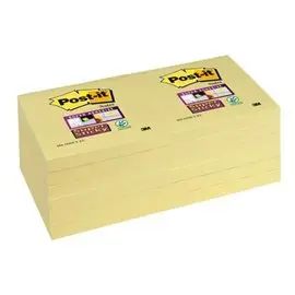 Post-it 3M Super Sticky 654-12SSCY 76x76 senza Film 12 pz.