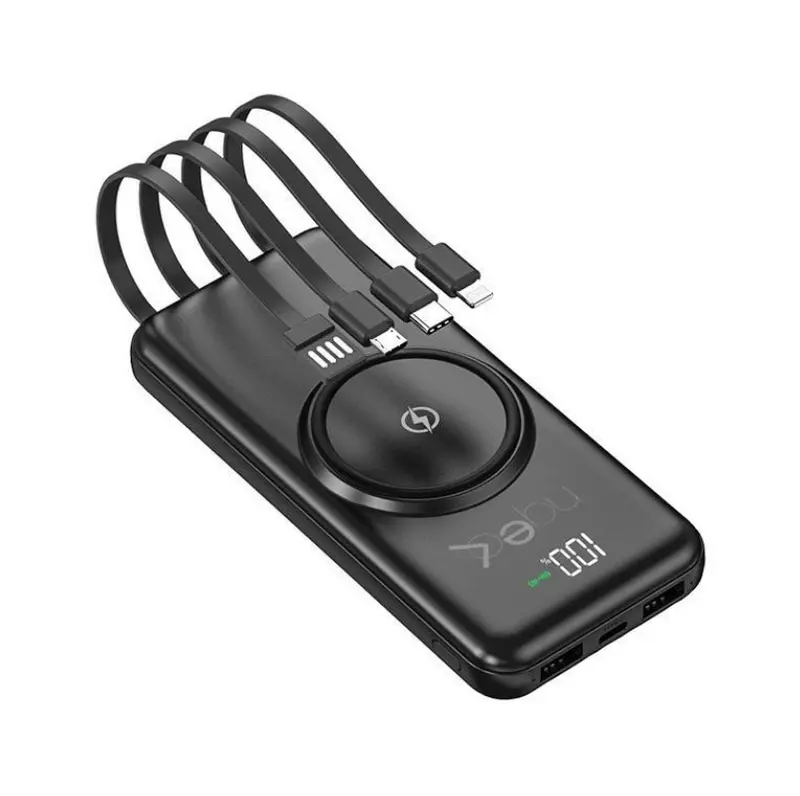 Power Bank Wireless, Cavo, 10000mAh