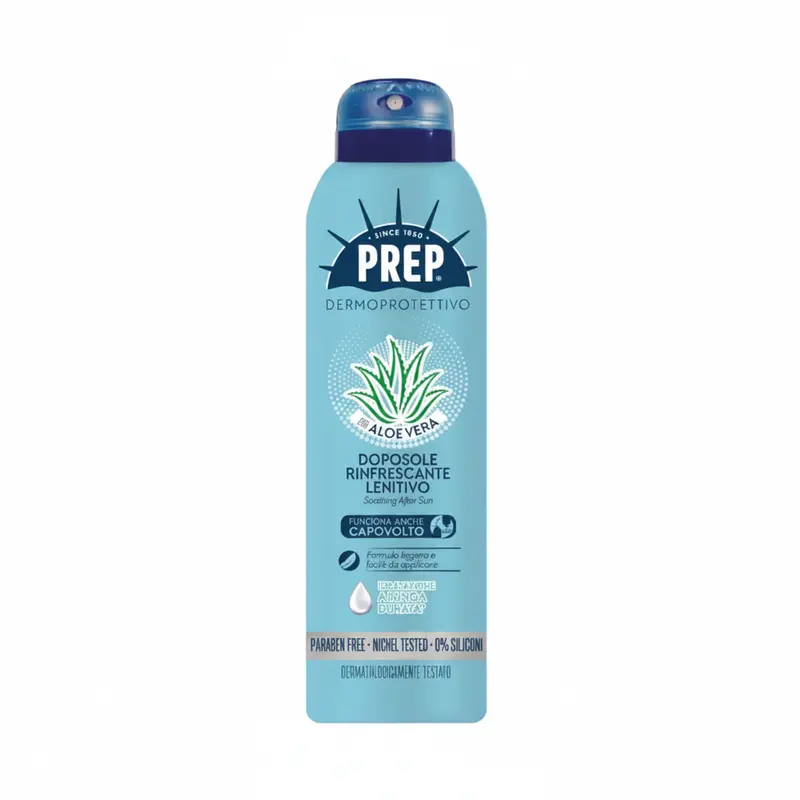 Prep Dermoprotettivo Doposole Rinfrescante Lenitivo - Spray con Aloe Vera, 150ml Solari