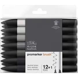 Promarker Brushmarker Set 12+1
