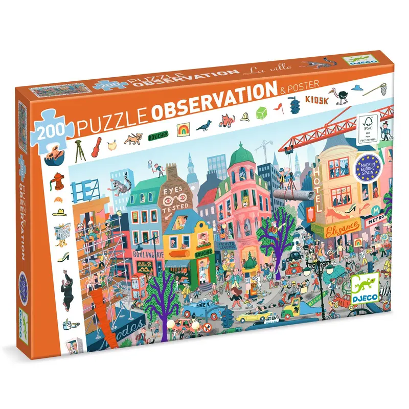 Puzzle d'osservazione - La città 200 pezzi