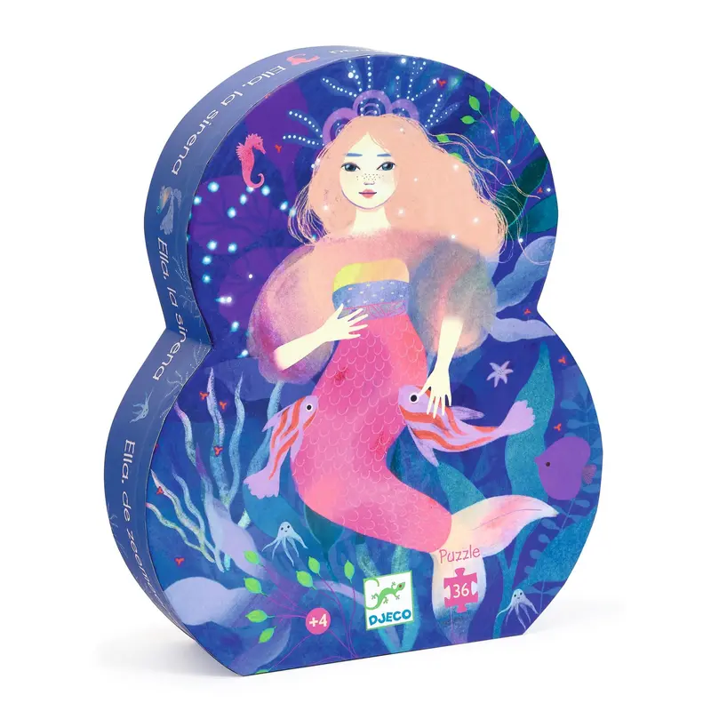 Puzzle silhouette - Ella la sirena 36 pezzi