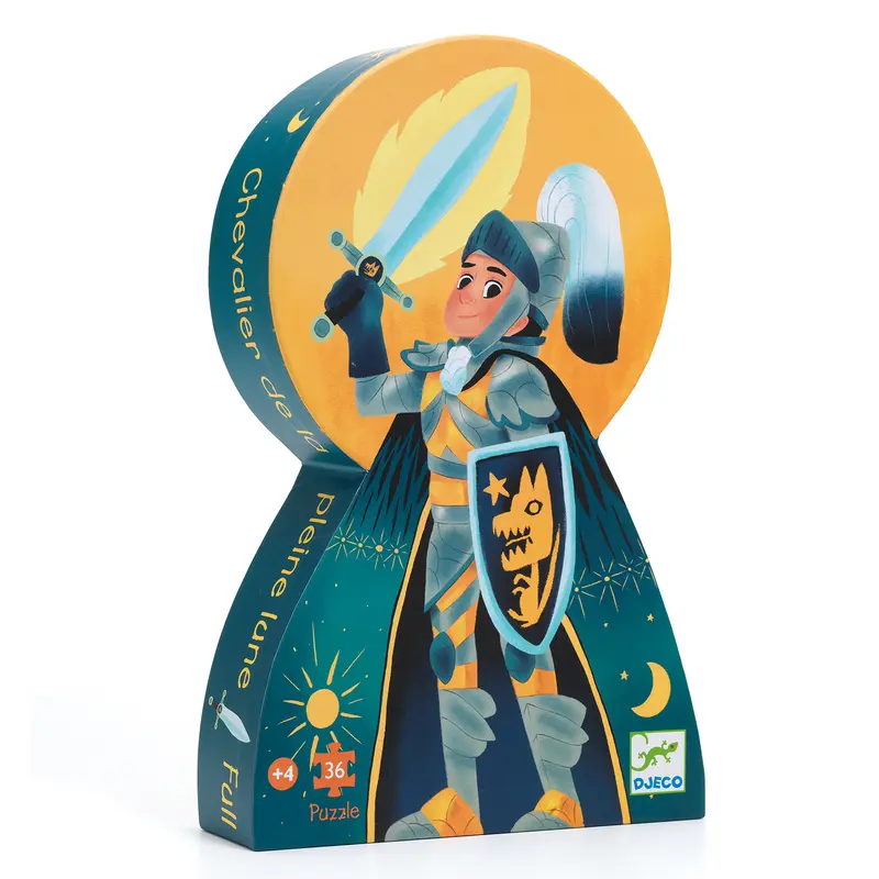 Puzzle silhouette - Il cavaliere della Luna 36 pezzi