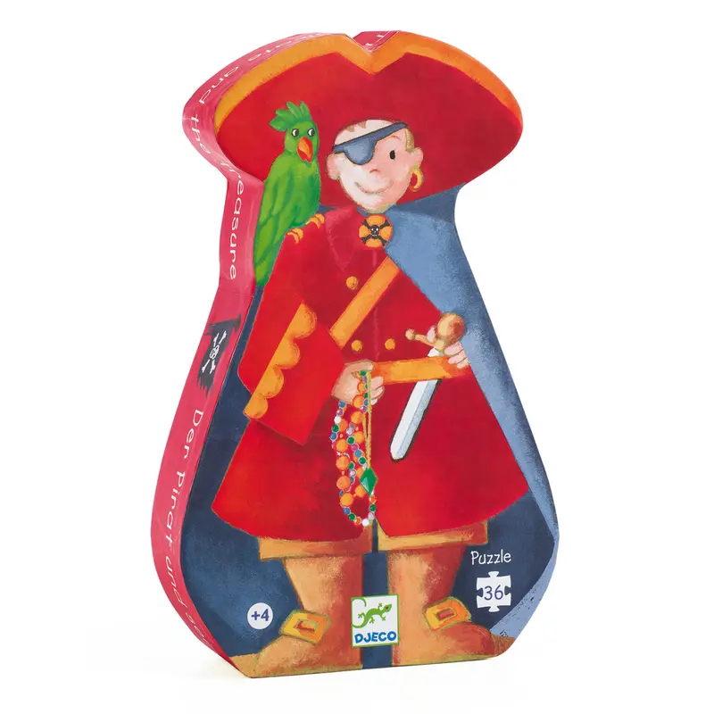 Puzzle silhouette - Il pirata e il suo tesoro 36 pezzi