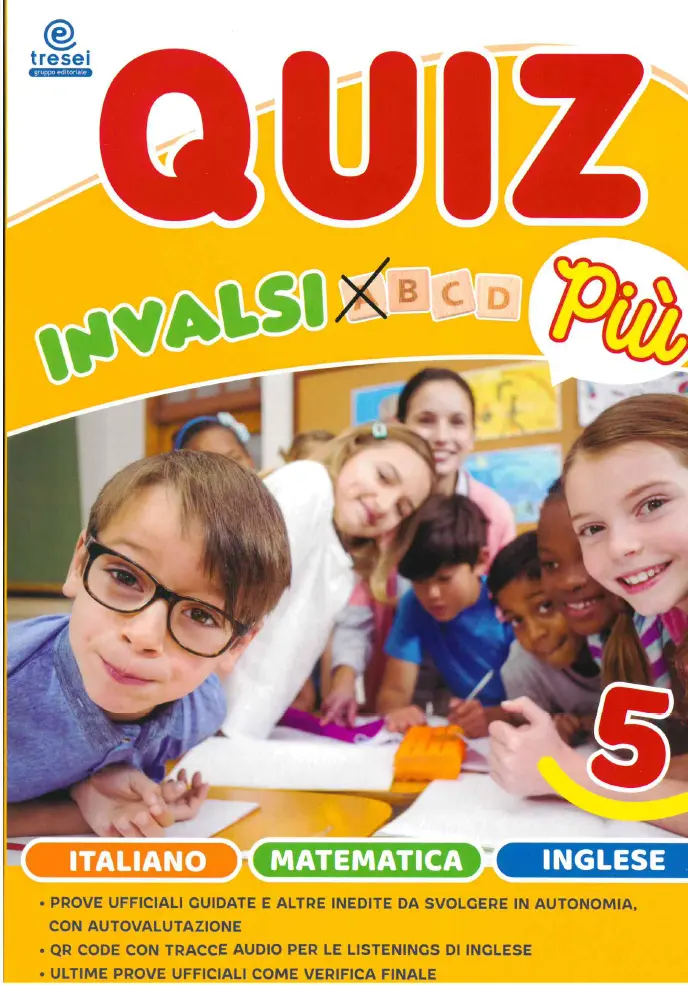 Quiz invalsi più - Pack italiano+matematica+inglese 5