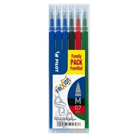 Refills Pilot Frixion Ball 0,7 Mix 6 pz. 3B 1N 1R