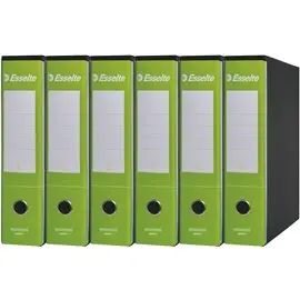 Registratori Esselte G75 Essential dorso 8 Verde Lime