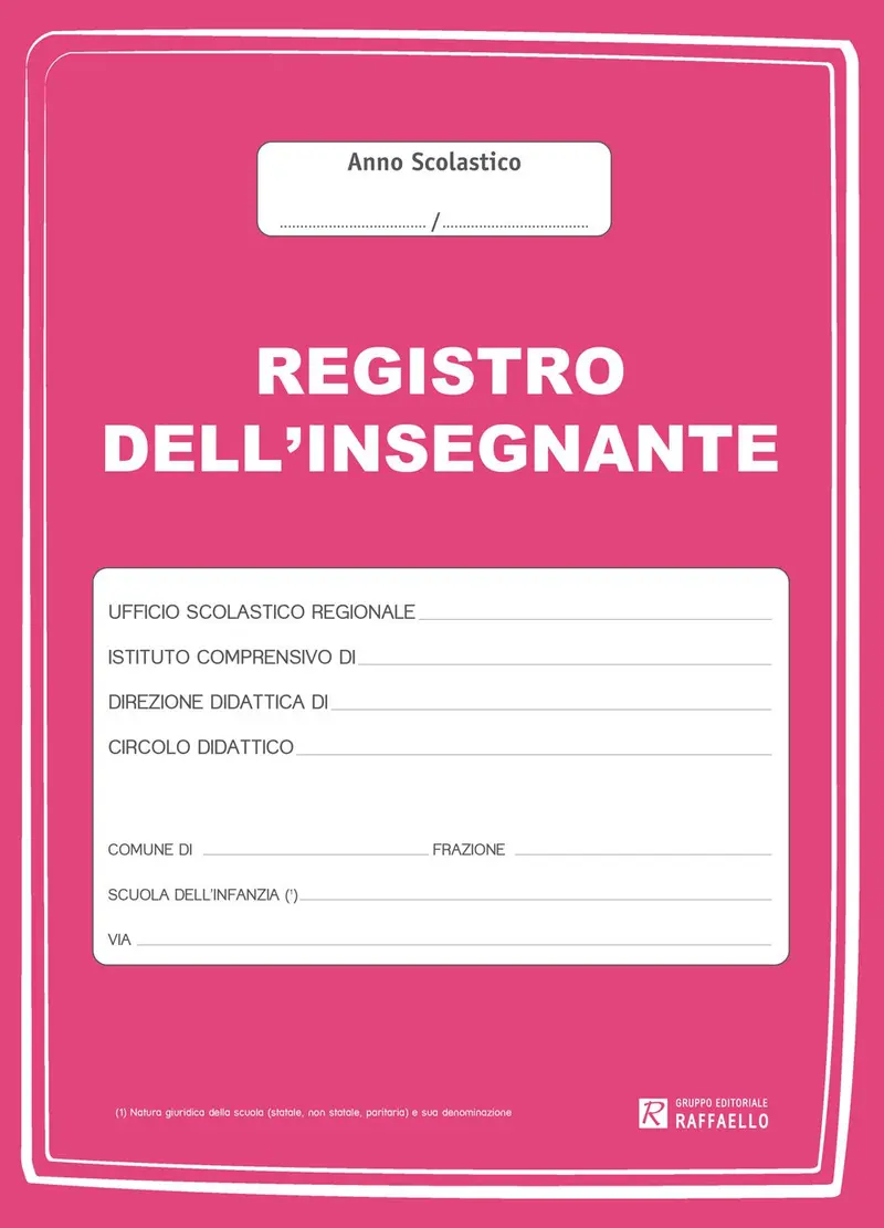 Registro dell'insegnante – Scuola dell'infanzia (Rubino)