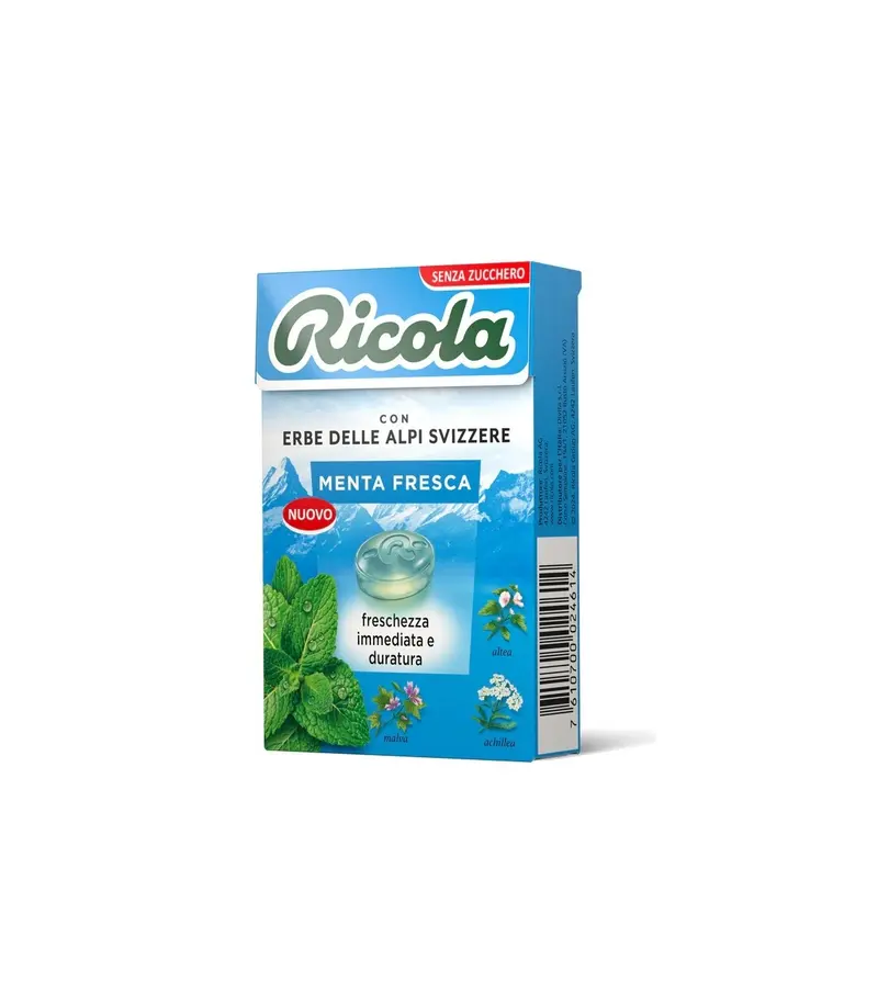 RICOLA CARAMELLA ASTUCCIO 50 GR MENTA FRESCA S/Z - Conf. da 20