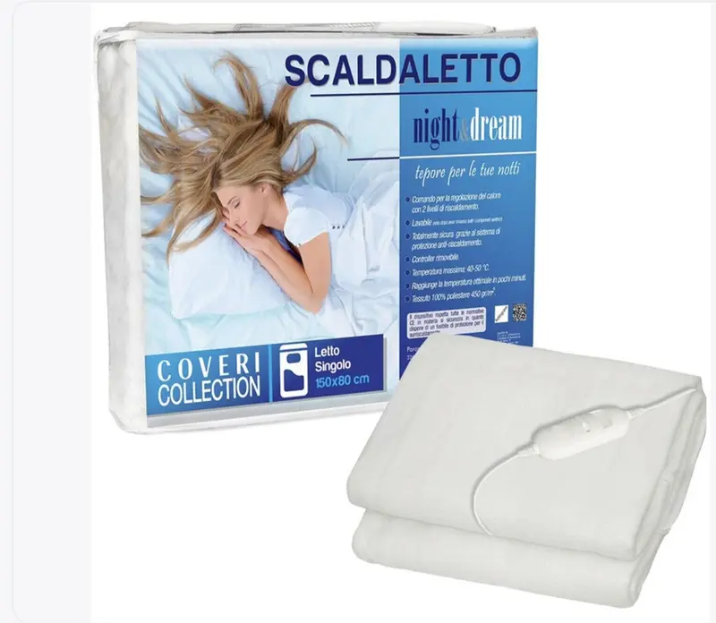 Scaldaletto Coveri Matrimoniale Termo 160x150cm 2 Telecomand