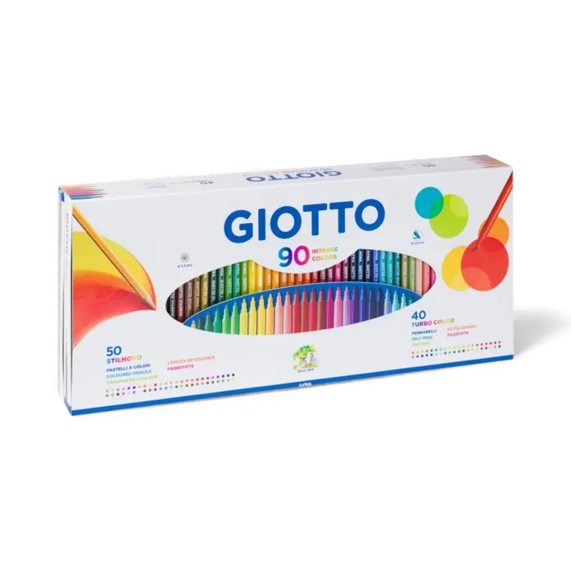 Scatola 90 Colori Giotto Fila Stilnovo e Turbo Color