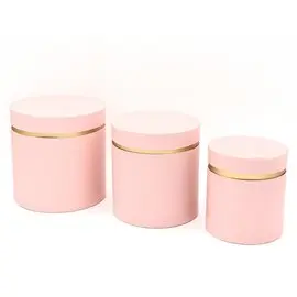 Scatole Regalo Star Everyday Set 3 pz. Tonde Macarons