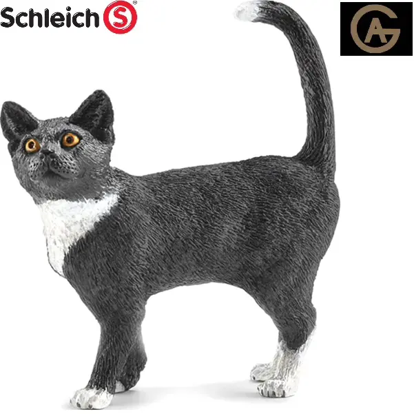Schleich gatto in piedi statua