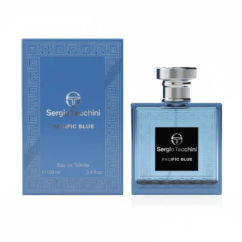 Sergio Tacchini Pacific Blue Eau de Toilette 100ml Natural Spray Profumo Uomo