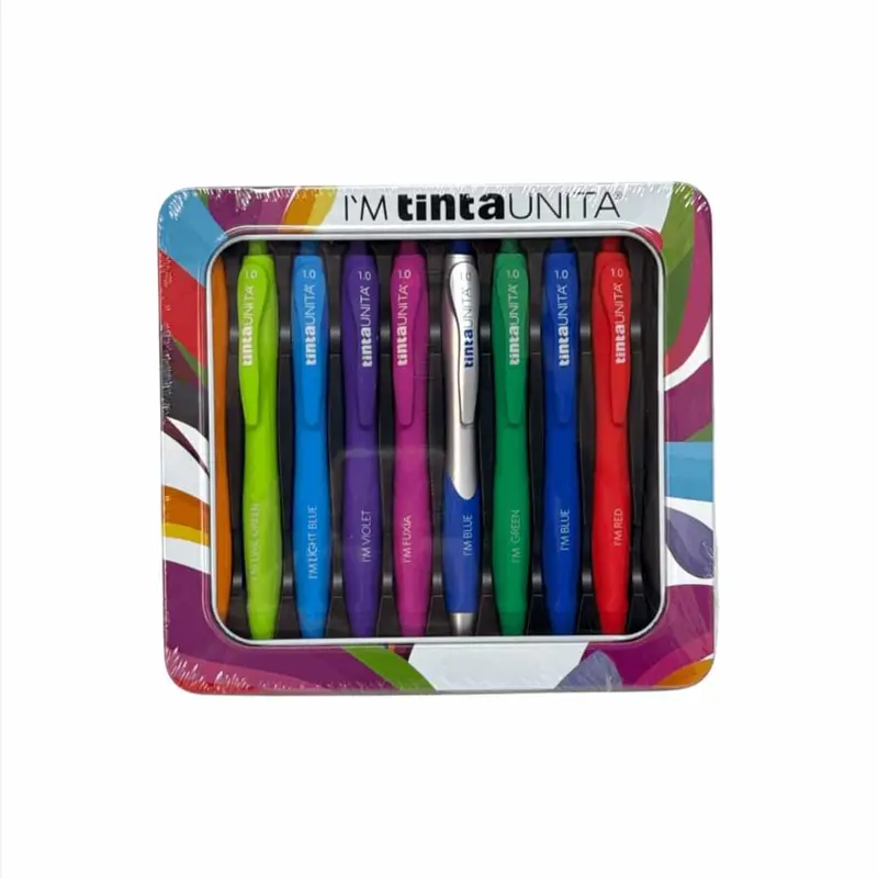 Set 10 Penne a Scatto TintaUnita Gift Box