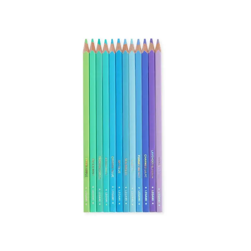 Set 12 matite colorate - OCEAN Palette