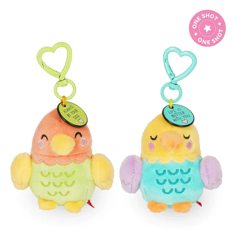 Set 2 portachiavi con peluche - Tiny