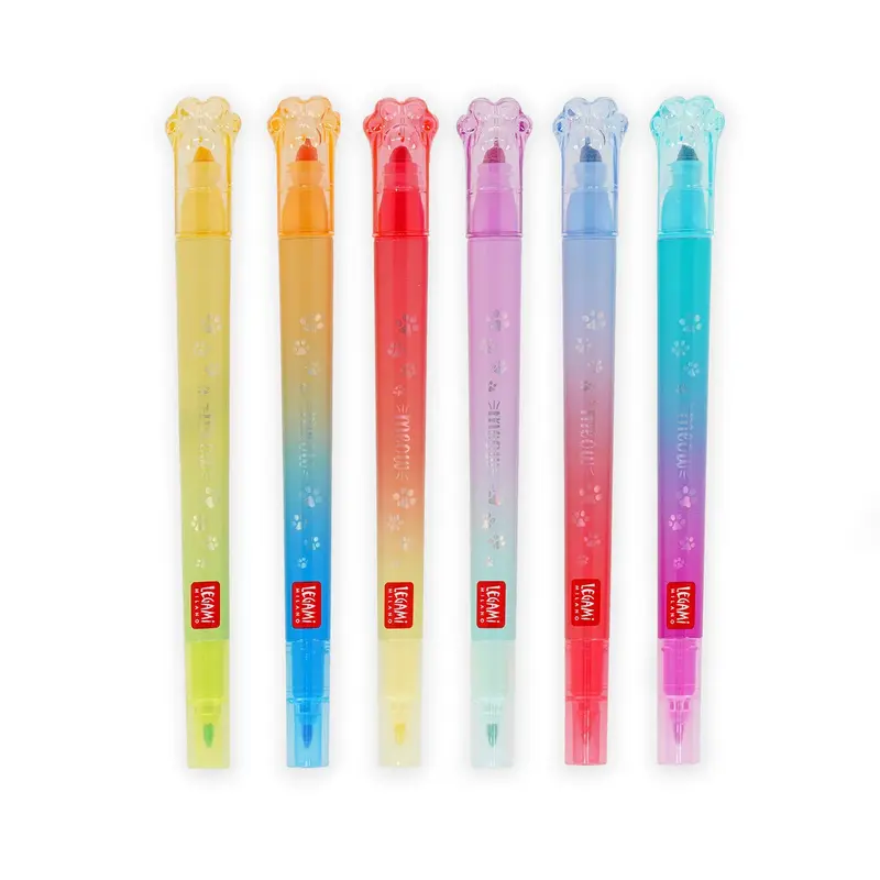 Set 6 Pennarelli Doppia Punta Sovrascrivibili Legami Meow – Colori Unici