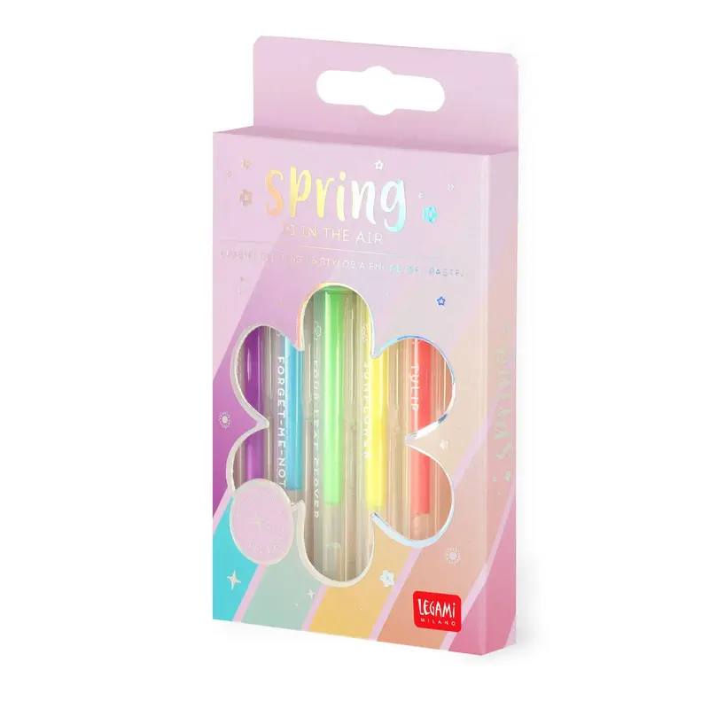 Set di 6 Penne Gel Pastello - Spring is in the Air