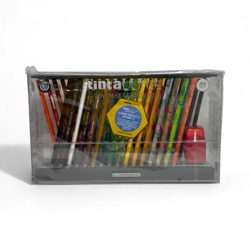 Set Pastelli TintaUnita Color Gradient 48 pezzi con Base Plexiglas