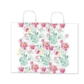 Shopper Sadoch Fantasia Fiori 26x12x34,5 25 pz.