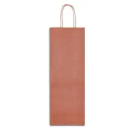 Shopper Sadoch Monocolore Light per bottiglia Avana 14x8x39 25 pz.