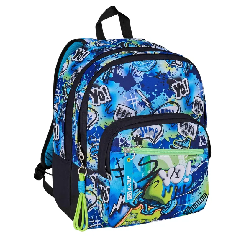 SJ Gang Style Jam Gang – Zaino Scuola Ever Cloudy Blue, Azzurro, 31L