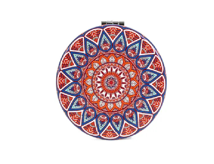 Specchio Mandala Rosso e Blu