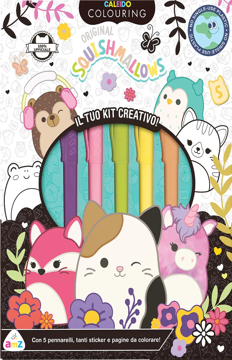 Squishmallows. Caleido colouring. Il tuo kit creativo