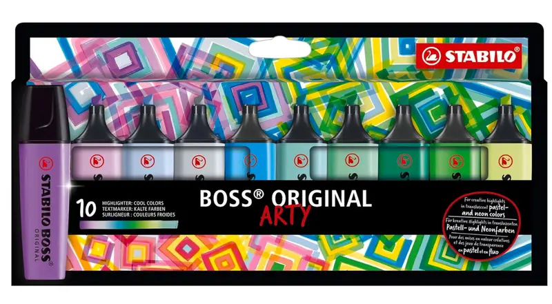 Stabilo BOSS ORIGINAL ARTY Cool Colors Set 10 colori Freddi
