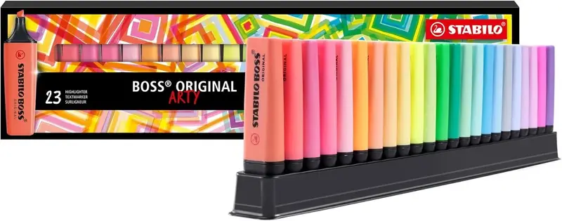 Stabilo BOSS ORIGINAL - Evidenziatore - Desk-Set - ARTY Edition