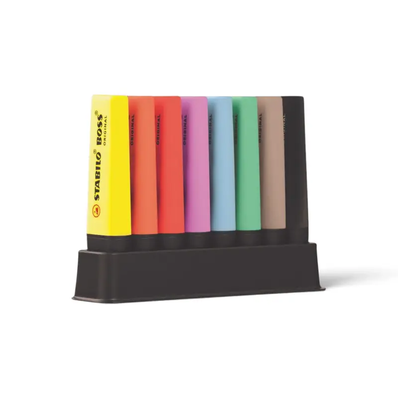 Stabilo Desk Set 8 Evidenziatori Boss Original, Pastel, Nature