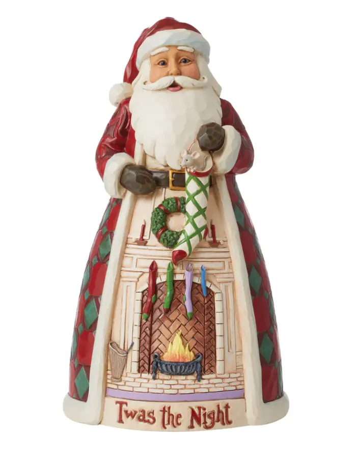 Statuetta Babbo Natale - Camino Vigilia Di Natale - Jim Shore