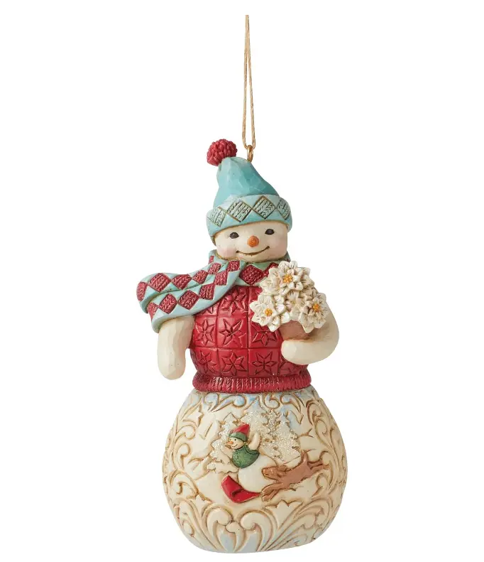 Statuetta Pupazzo di neve Jim Shore Heartwood Creek