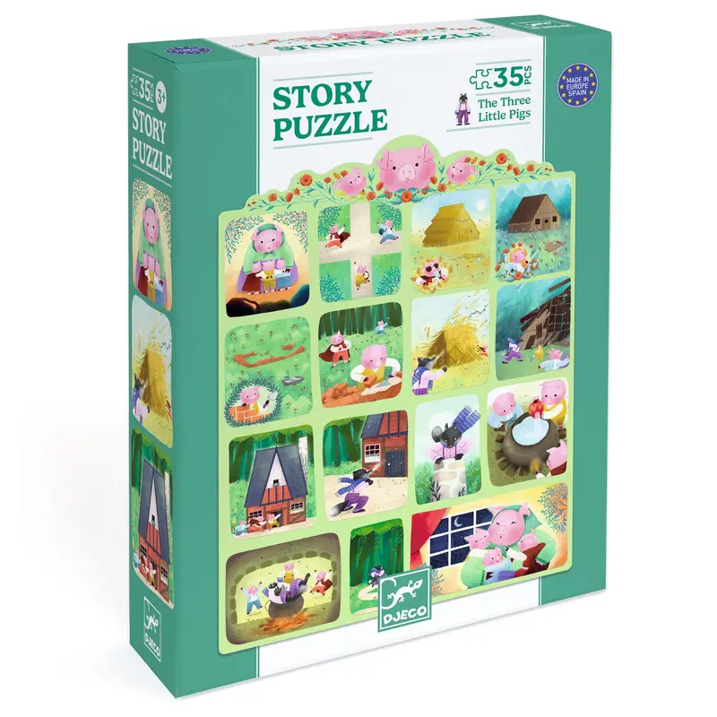 Story Puzzle - I tre porcellini 35 pezzi