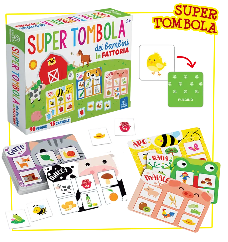 Super tombola dei bambini in fattoria