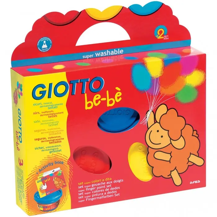 Supercolori dita Giotto Bebè 3 colori (100ml)