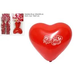 SV Cartella Palloncino Cuore Ti Amo in Blister da 2 10 pz.