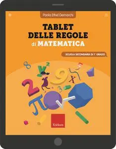 Tablet delle regole di matematica. scuola secondaria di primo grado