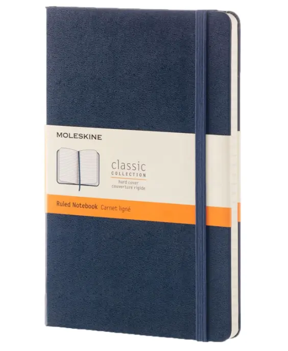 Taccuino Large Rigido Pagina Rigata Blu Zaffiro