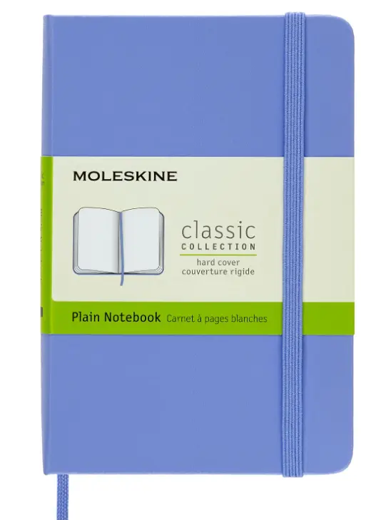 Taccuino Pocket Rigido Pagina Bianca Blu Ortensia